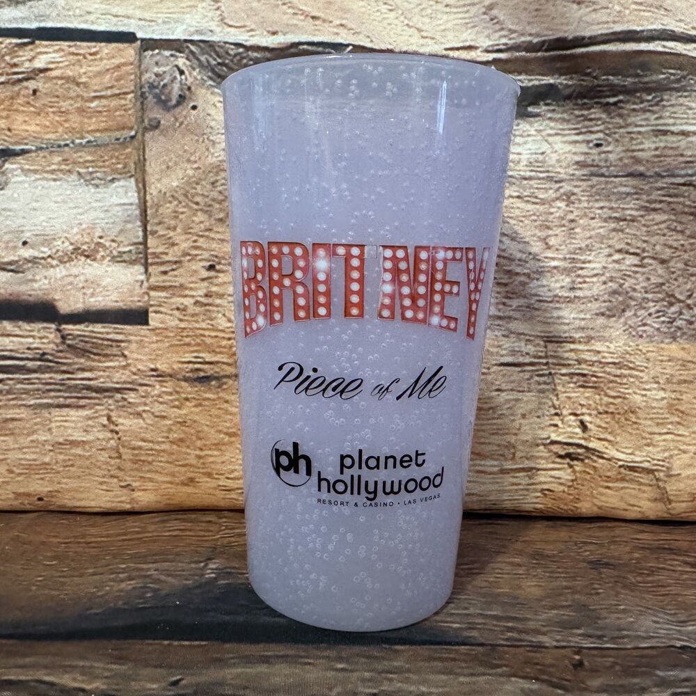 Britney Spears Piece of Me Planet Hollywood Las Vegas Frosted Souvenir Cup